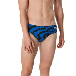 Briefs-Speedo Vortex Maze Brief Speedo Blue