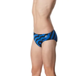 Briefs-Speedo Vortex Maze Brief Speedo Blue