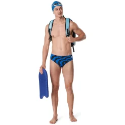 Briefs-Speedo Vortex Maze Brief Speedo Blue