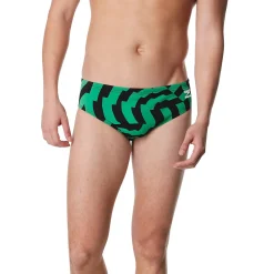 Briefs-Speedo Vortex Maze Brief Speedo Green