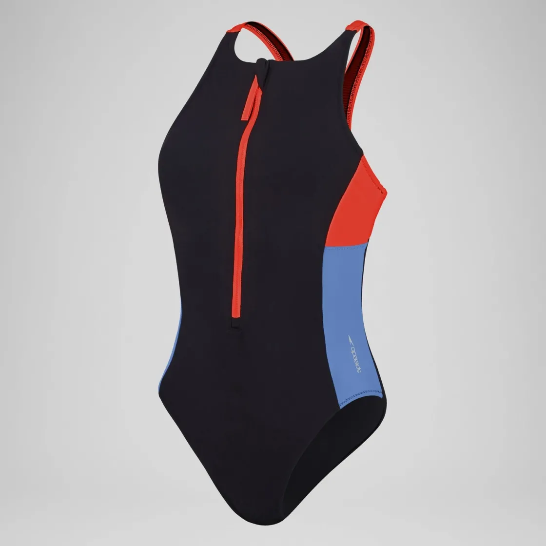 Fitness|One Pieces-Speedo Women's Colourblock Zip Swimsuit