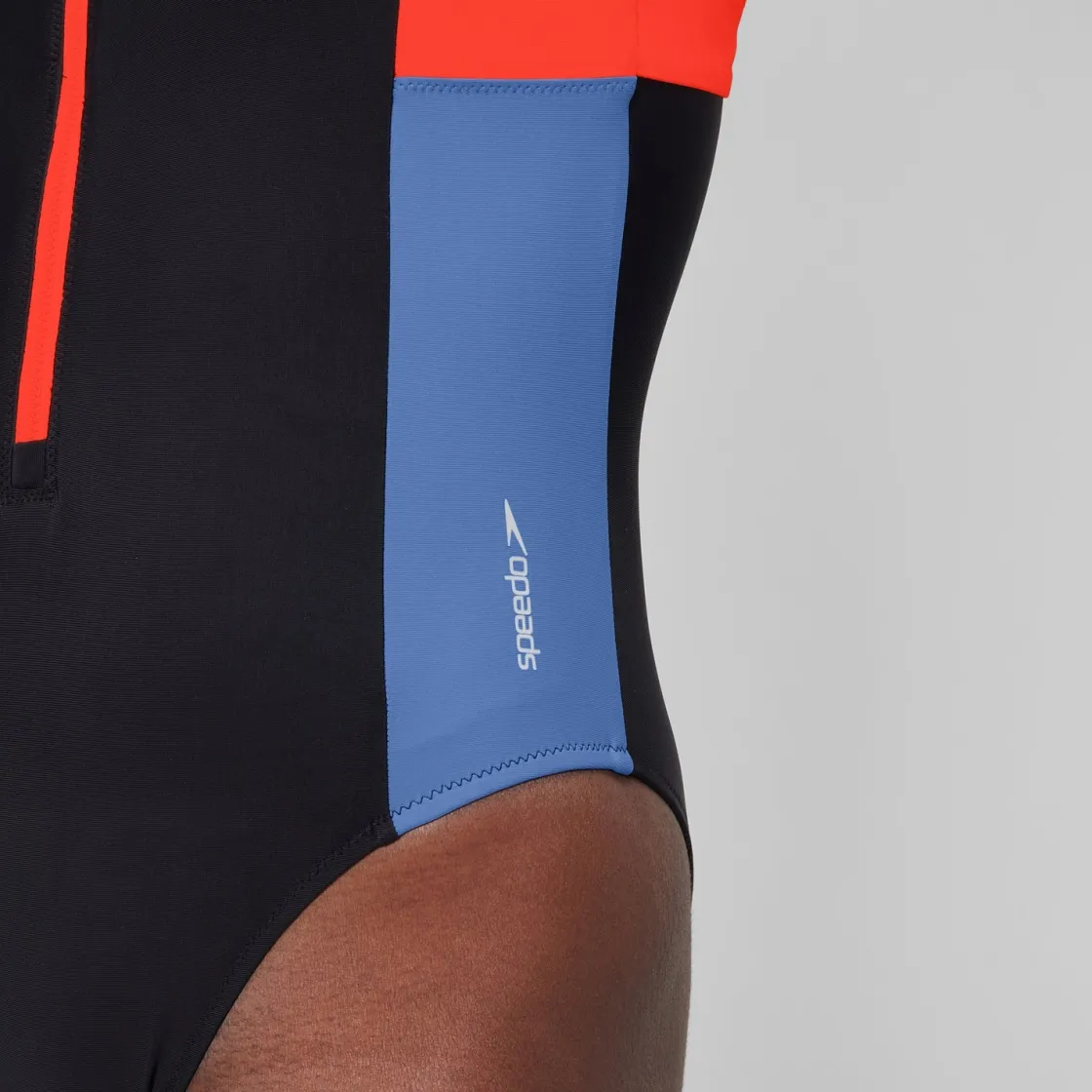 Fitness|One Pieces-Speedo Women's Colourblock Zip Swimsuit