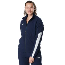 Teamwear-Speedo Women's Edge Warm Up Jacket Navy