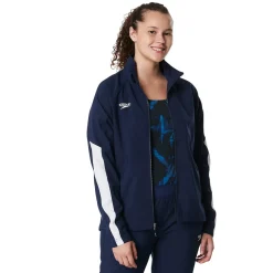 Teamwear-Speedo Women's Edge Warm Up Jacket Navy