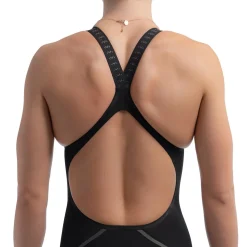 Tech Suits-Speedo Women's Fastskin LZR Pure Intent 2.0 Openback Kneeskin - Fina Approved Black/Iridescent