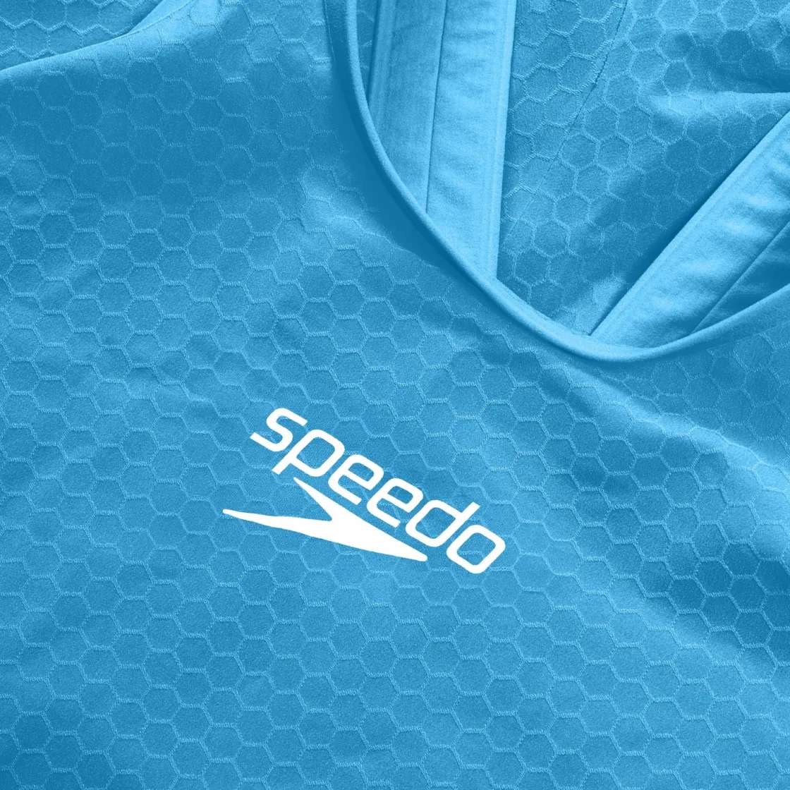 Tech Suits-Speedo Women's Fastskin LZR Pure Intent 2.0 Openback Kneeskin - Fina Approved Blue Red