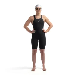 Tech Suits-Speedo Women's Fastskin LZR Pure Valor 2.0 Closedback Kneeskin - Fina Approved Black