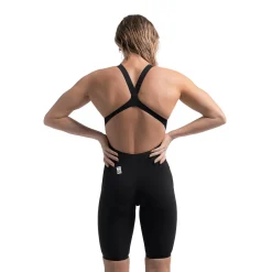Tech Suits-Speedo Women's Fastskin LZR Pure Valor 2.0 Openback Kneeskin - Fina Approved Black