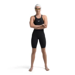 Tech Suits-Speedo Women's Fastskin LZR Pure Valor 2.0 Openback Kneeskin - Fina Approved Black