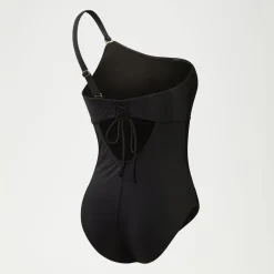 Fitness|One Pieces-Speedo Women's Shaping Asymmetric One Piece Black