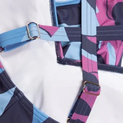 Fitness|One Pieces-Speedo Women's Shaping Printed V Neck One Piece Pink Blue
