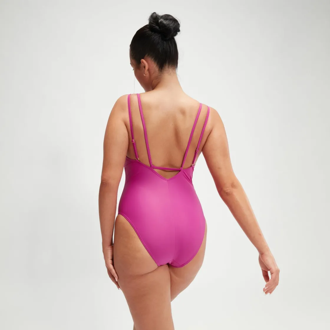 Fitness|One Pieces-Speedo Women's Shaping Strappy One Piece Wineberry