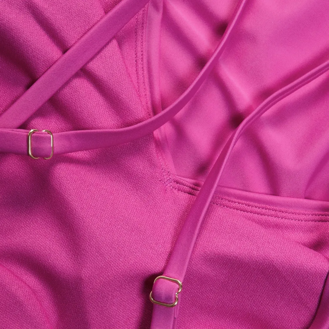 Fitness|One Pieces-Speedo Women's Shaping Strappy One Piece Wineberry