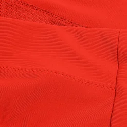 Two Pieces-Speedo Women's Solid Hi-Waist Bottom Coquelicot Red