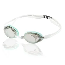 Racing-Speedo Women's Vanquisher 2.0 Mirrored Goggle Silver