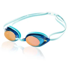 Racing-Speedo Women's Vanquisher 2.0 Mirrored Goggle Aqua