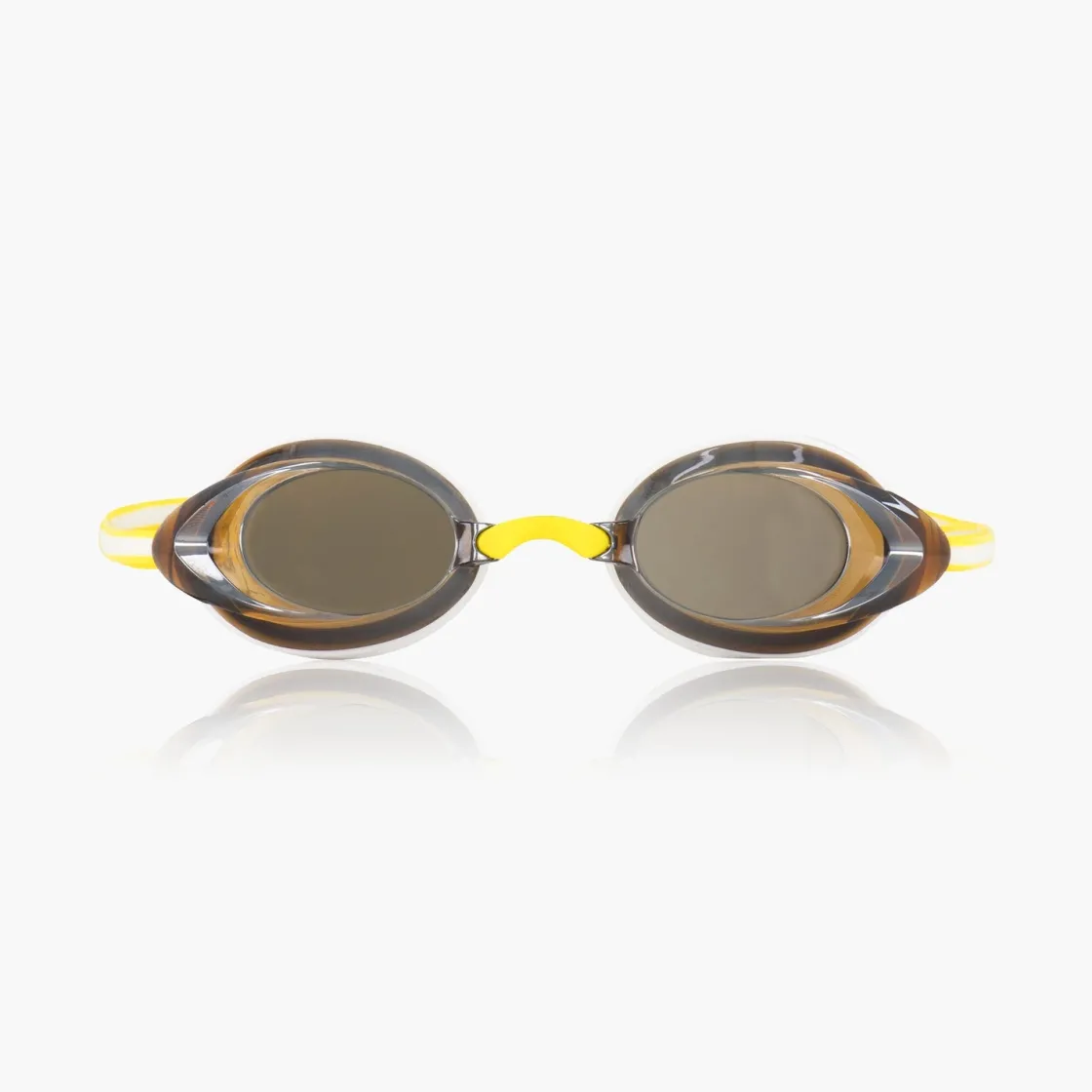 Racing-Speedo Women's Vanquisher 2.0 Mirrored Goggle White Amber