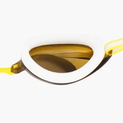 Racing-Speedo Women's Vanquisher 2.0 Mirrored Goggle White Amber