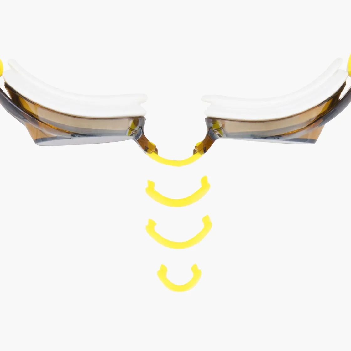 Racing-Speedo Women's Vanquisher 2.0 Mirrored Goggle White Amber